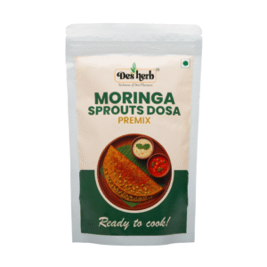 Desherb Moringa Sprouts Dosa Premix – Nutritious Instant Mix with Lentils, Spices & Moringa