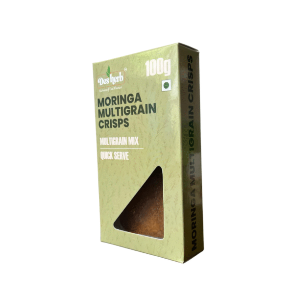 Desherb Moringa Multigrain Crisps – Healthy Snack with Wheat, Bajri, Jowar & Millets