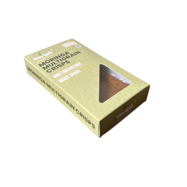 Desherb Moringa Multigrain Crisps – Healthy Snack with Wheat, Bajri, Jowar & Millets