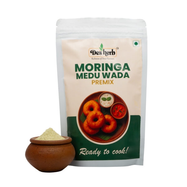 Desherb Moringa Medu Wada Premix – Instant South Indian Snack Mix with Herbal Goodness