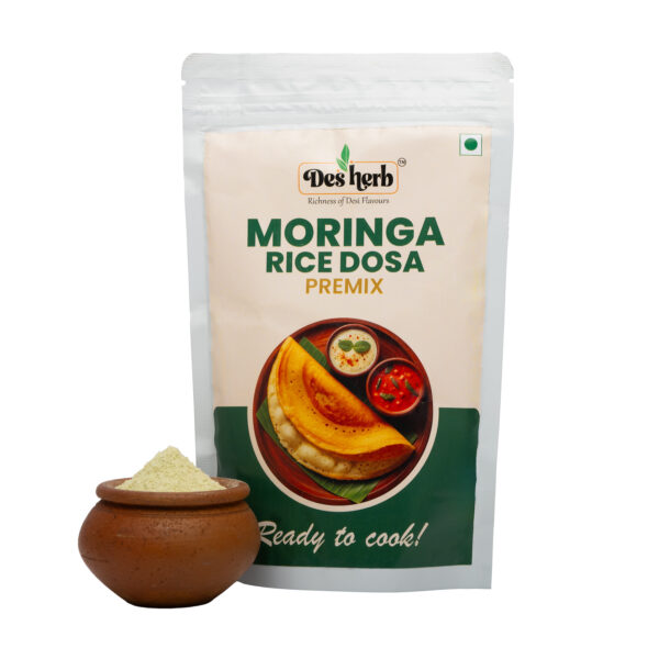 Desherb Moringa Rice Dosa Premix – Easy-to-Make Healthy Breakfast Mix with Superfood Benefits