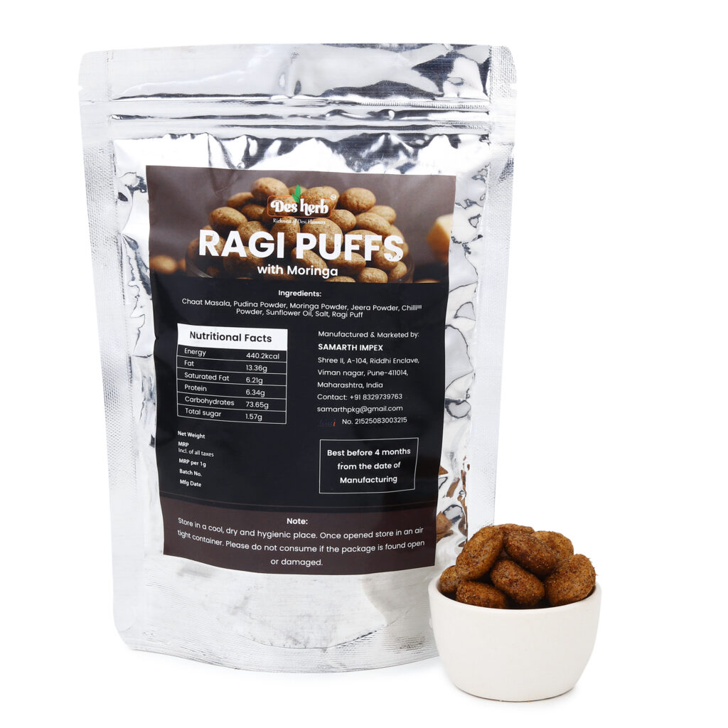 Ragi Puffs by Desherb
