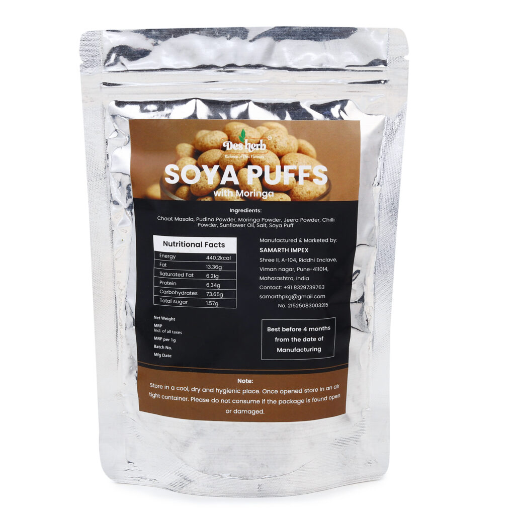 Desherb Soya Puffs with Moringa