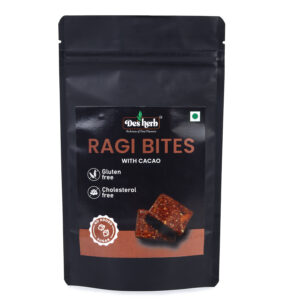 Desherb Ragi Bites with Cacao
