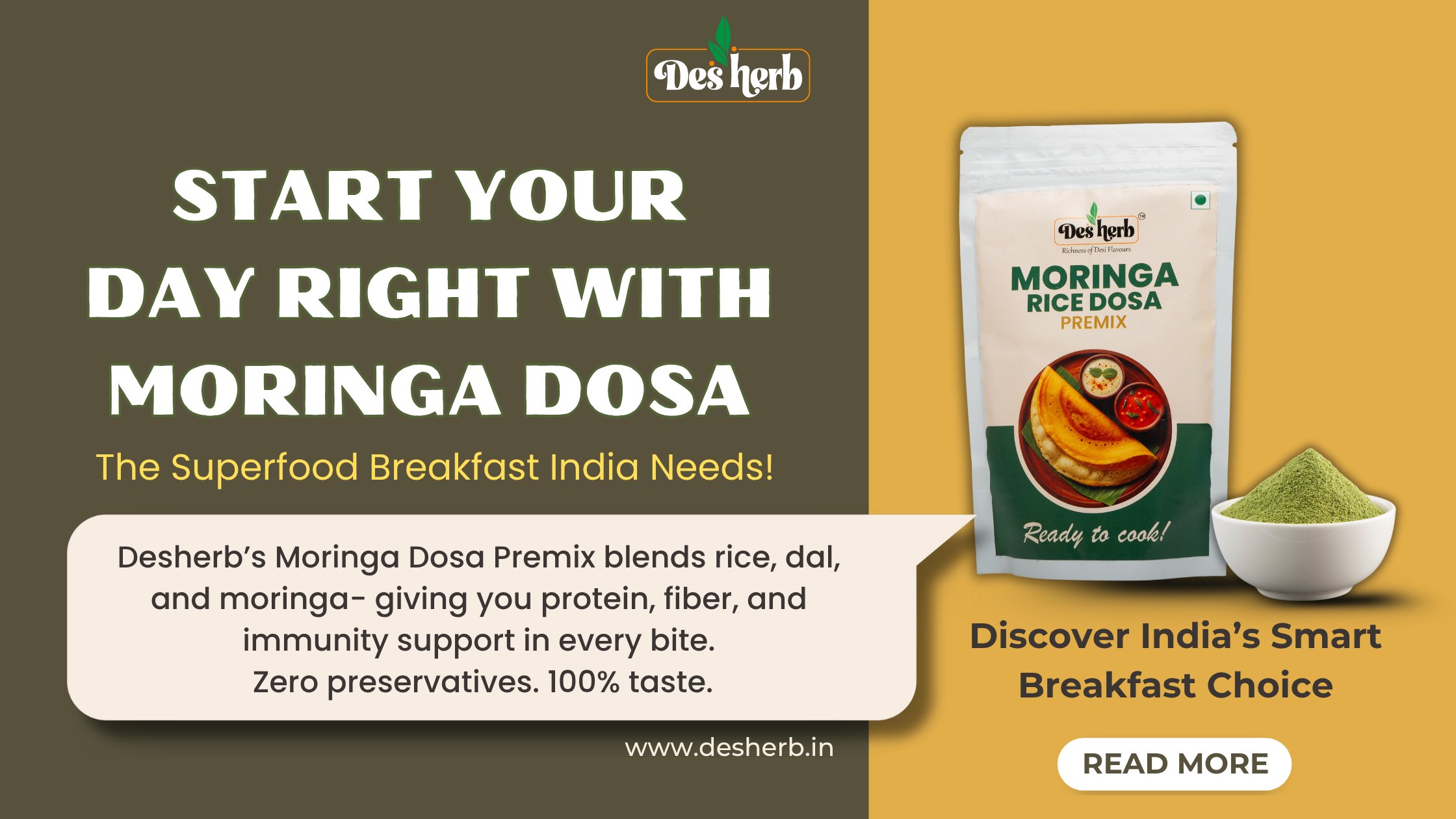 ✅ The Health Benefits of Moringa Dosa Premix go beyond taste — it's a commitment to long-term wellness.