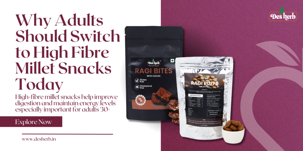 High fibre snacks for adults India