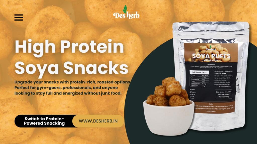 high protein soya snacks India