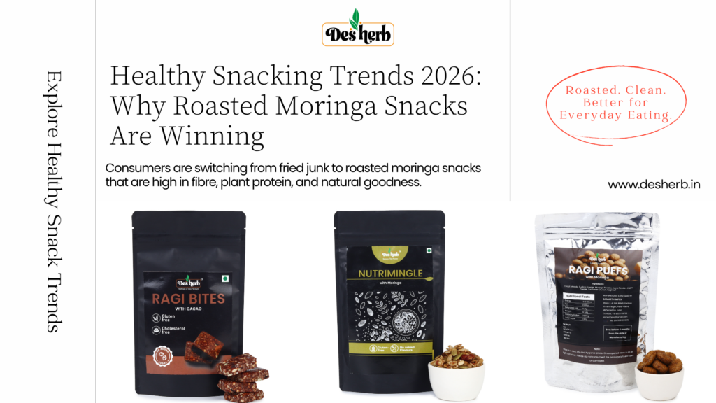Roasted moringa snacks