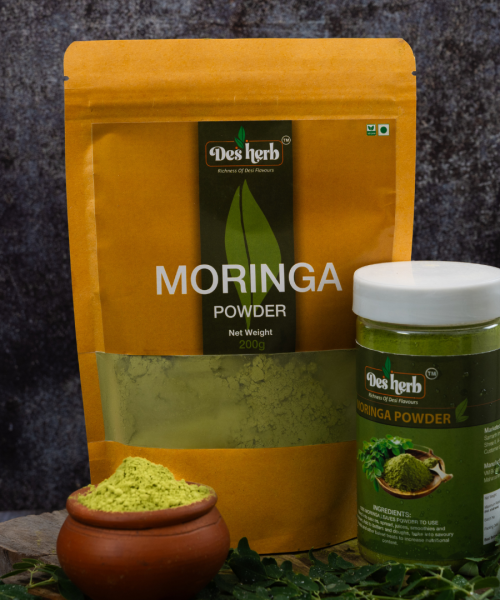 Desherb Moringa Powder Front Pack Image
