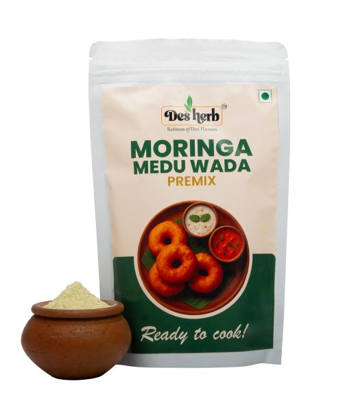Desherb Moringa Medu Wada Premix – Instant South Indian Snack Mix with Herbal Goodness